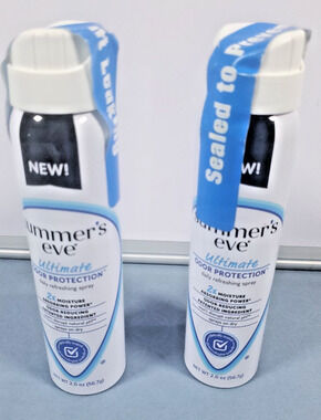 Lot of 2 Summer's Eve Ultimate Odor Protection Feminine Spray 2 oz Sealed New